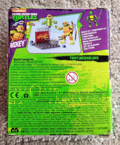 Mega Bloks Tmnt Tortugas Ninja Mickey Miguel Angel 29 (Usado)