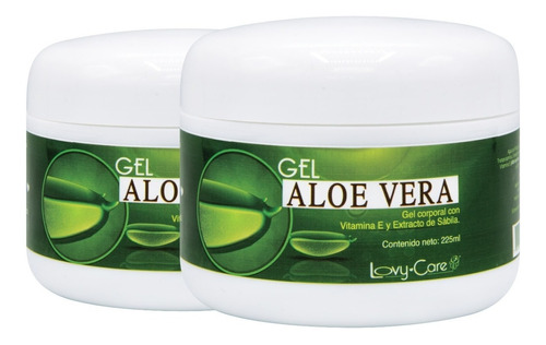 Gel Aloe Vera Paquete 2 Pzas Lovy Care Sabila Vitamina E