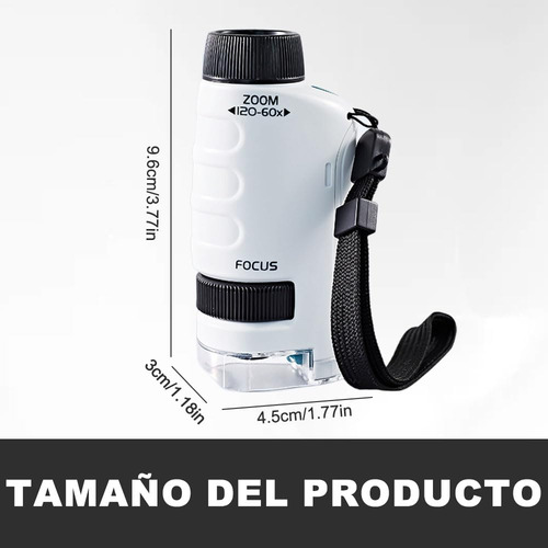Juguete Microscopio Portátil De Mano, Mini Del Científico