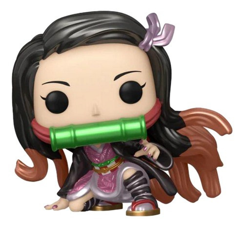 Funko Pop! Boneco de ação de anime Nezuko Kamado Metallic 68233 da coleção Demon Slayer #868