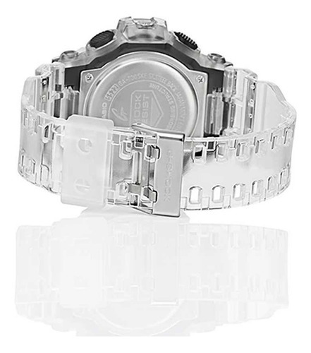 Reloj Casio G-shock Modelo Ga-700 Ske Color de la correa Transparente Color del bisel Transparente Color del fondo Negro