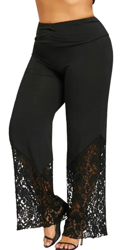 Calça com hotsell renda na perna