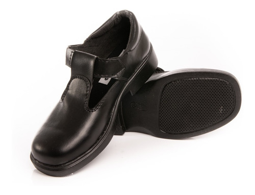 Zapatos Zapatillas Colegiales Guillermina Nenas Color Negro