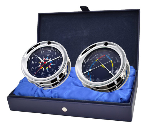 Torno Set Regalo Reloj Comodidad Metro Master-mariner Cromo