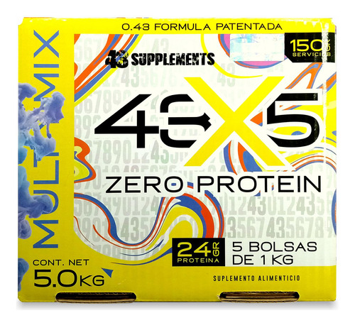 43 Proteina Zero Hidrolizada 5 Kg Multisabor 43 Supplements
