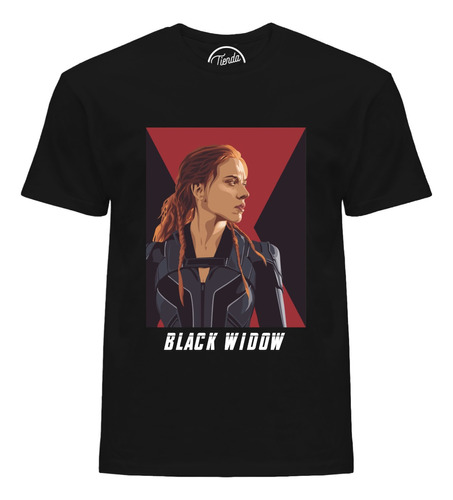 Playera Black Widow Poster Aesthetic T-shirt