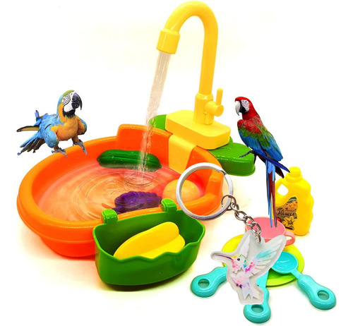 . Loro Bañera Automática For Pájaros Caja Ducha P Periquitos