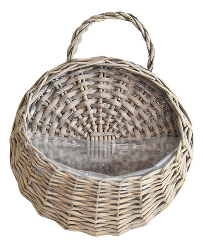 - Cesta Colgante Tejida Hecha A Mano, Soporte De Flores, S