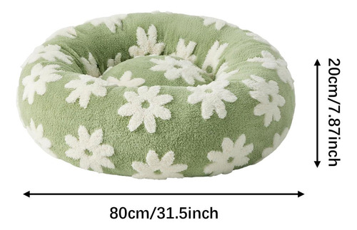 Donut Dog Bed Seasons Cozy Washable Cover Verde Grande