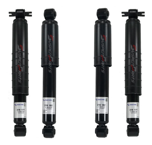 Imagen 1 de 6 de Kit X4 Amortiguadores Sachs Chevrolet S10 S-10 4x4 93+