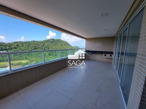 Imagem 2 de 30 de Uma Das Melhores Vistas Da Cidade! Apartamento Com 3 Dormitórios À Venda, 147 M² Por R$ 1.550.000 - Canto Do Forte - Praia Grande/sp - Ap4000