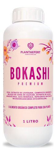 Fertilizante Adubo Líquido Bokashi 1l Concentrado Rende 200l
