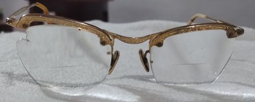 Antigua Gafas Oro Reliquia Año 1930 Hermosas  