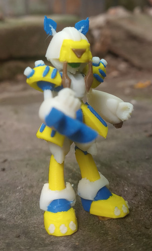Medabots Sumilidon Desarmable Figura Impresion 3d Pixelados_