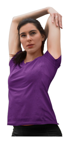 Imagen 5 de 10 de Camiseta Mujer Deportiva Antitranspirante Dryfit Nacional