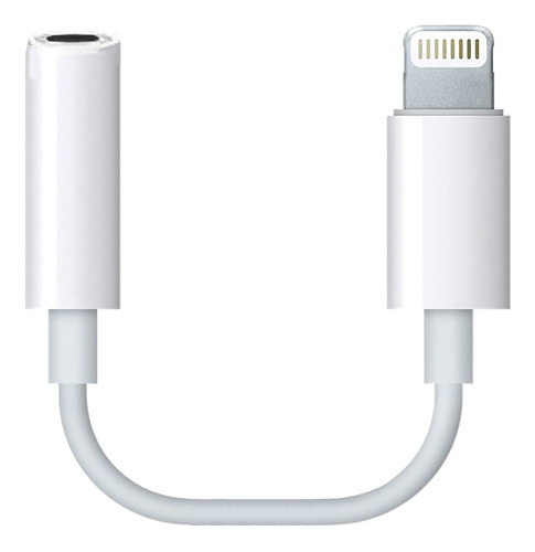 Adaptador Aux 3.5mm A Salida Compatible Con iPhone Blanco