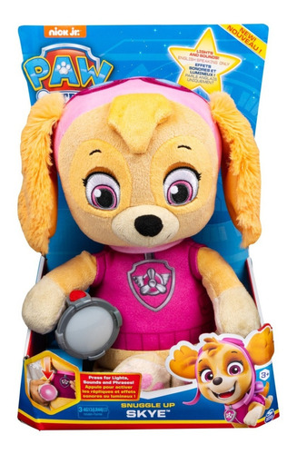 Peluche Paw Patrol Snuggle Up Skye Luz Y Sonido