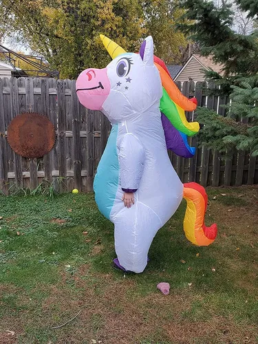 Traje inflable de unicornio hotsell