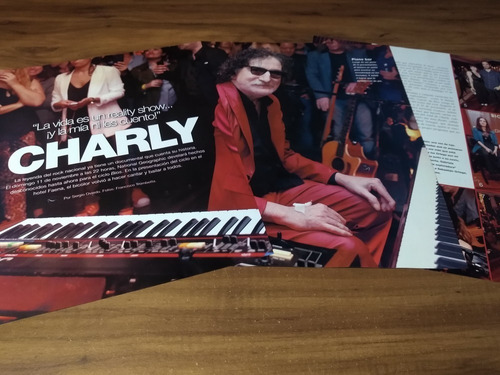 (ar372) Charly Garcia * Clippings Revista 3 Pgs * 2018