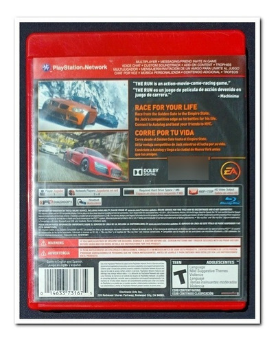Need For Speed The Run, Ps3 (Usado)