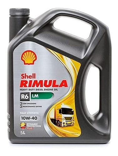 Imagen 1 de 1 de Aceite para motor Shell sintético Rimula R6 LM 10W-40 x 5L