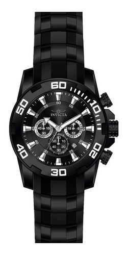 Reloj Invicta 22338 Pro Diver Cuarzo Hombre Correa Negro Bisel Negro Fondo Negro