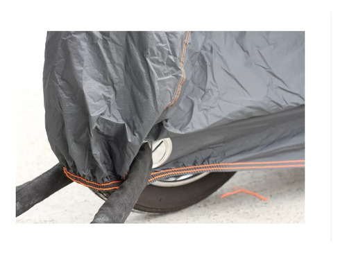 Imagen 4 de 10 de Funda Cubre Moto Tricapa Impermeable Reflectiva Talles M