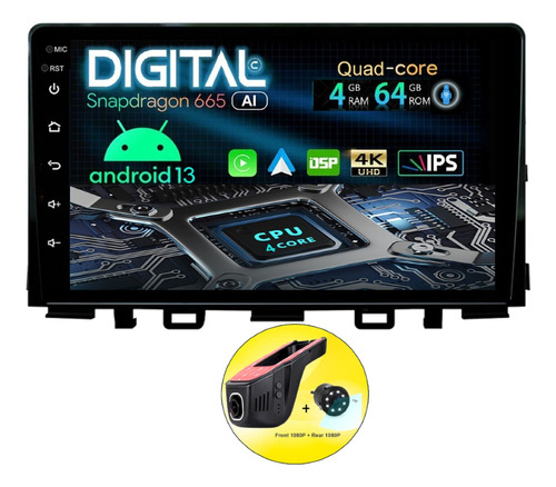 Radio Pantalla Android Kia Rio 2018/24