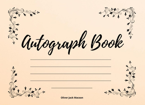 Libro: Autograph Book: Collect Photos And Captions Of Your C