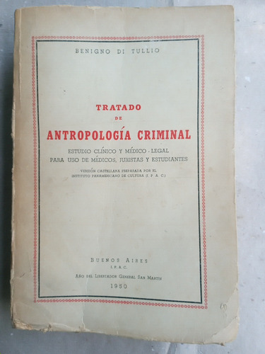 Tratado De Antropologia Criminal