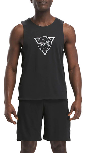 Musculosa Reebok Bb Seasonal Tank Negro Hombre