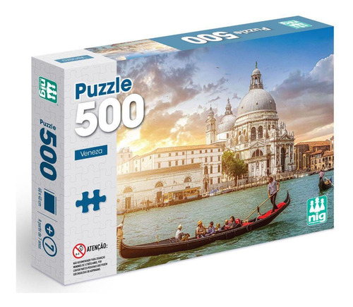 Puzzle Quebra Cabeça Veneza Itália 500 Peças +7 Anos - Nig