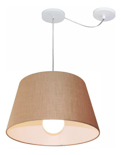 Lustre Pendente Cone Md-4273 30x40cm Palha Bivolt