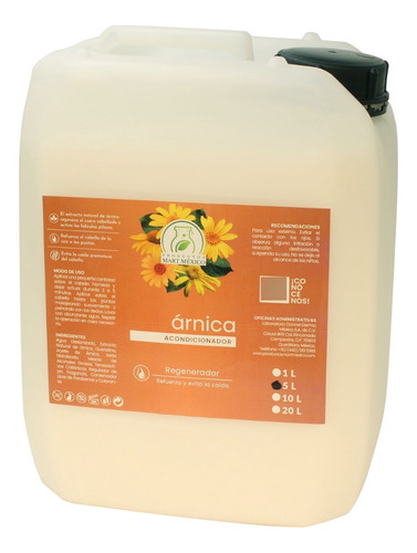  Acondicionador Extracto Natural De Árnica 10 Litros