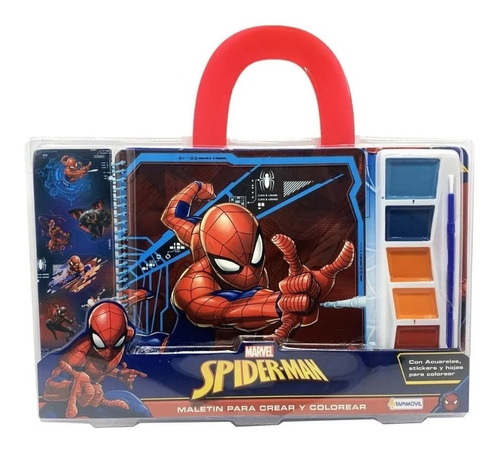 Set De Arte Spiderman Maletin Acuarelas Tapi Sharif Express