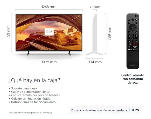 Sony Pantalla 55puLG. 4k Uhd Smart Tv Msi