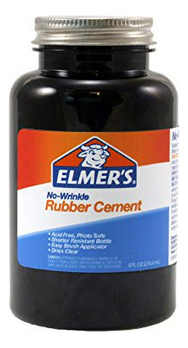 Elmer's Rubber Cement, Sin Arrugas, 8 Onzas