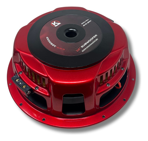 Excelente Subwoofer Plano 12 Doble Bobina 600w Kws-12800 Color Rojo