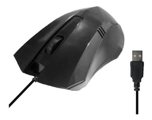 Mouse Óptical Usb 3.0 1.600 Dpi Lehmox C/fio Cod:1086 Cor Preto