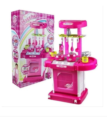 Imagen 2 de 4 de Cocina Juguete Para Niñas Con Luces Y Sonidos Alto 65cm