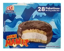 Mamut Mini Galleta Malvavisco Con Chocolate 28pz De 12g C/u