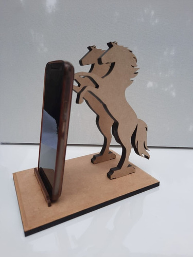 Porta Celular Mdf  Caballos ,cod 5152