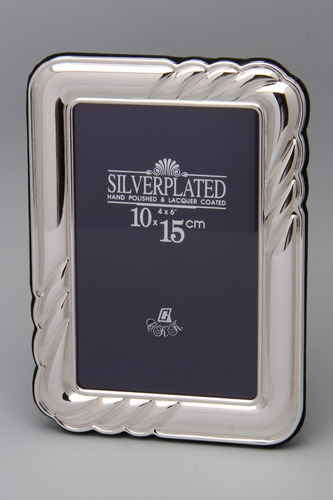 Portar Retratos Silverplate Metal C/ Baño De Plata 10x15cm