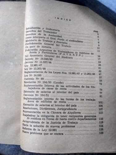 El Trabajador De Casa De Renta, (1952/131 Pág.). Sindicato (Usado)