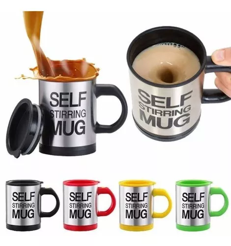 Taza Agitadora Self Stirring Mug Batidora De Cafe