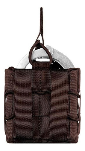 Porta Algemas Locked Invictus Modular Tático Militar Cor Marrom