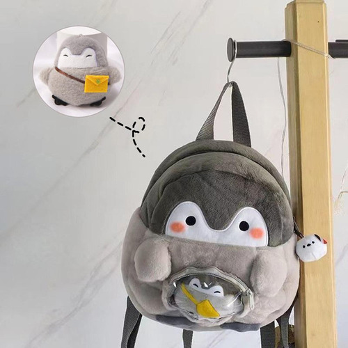 Mochila De Pingüino De Felpa, Bolsa De Hombro