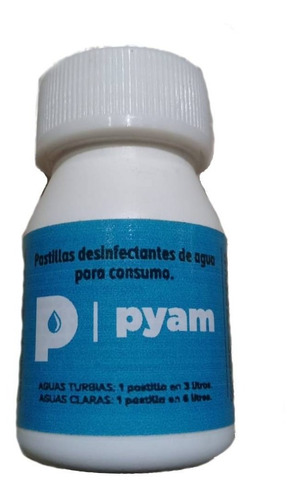 Imagen 1 de 4 de Pastillas Potabilizadoras Agua Pyam 220 Comprimidos Full