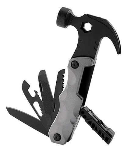 Hammer Multi-tool - Mini Martillo Multifuncional 9 En Gris