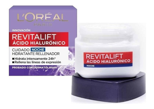 Crema Antiarrugas Revitalift Loreal Acido Hialuronico Noche